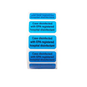 Lab Case Disinfection Labels