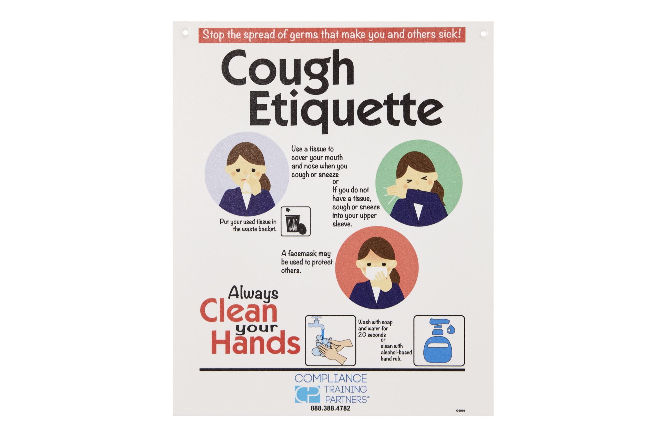 Cough Etiquette Sign (9x11) - Compliance Training Partners