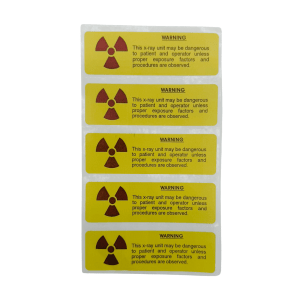 Radiation Caution Labels (5 per pack - 1.5x4)