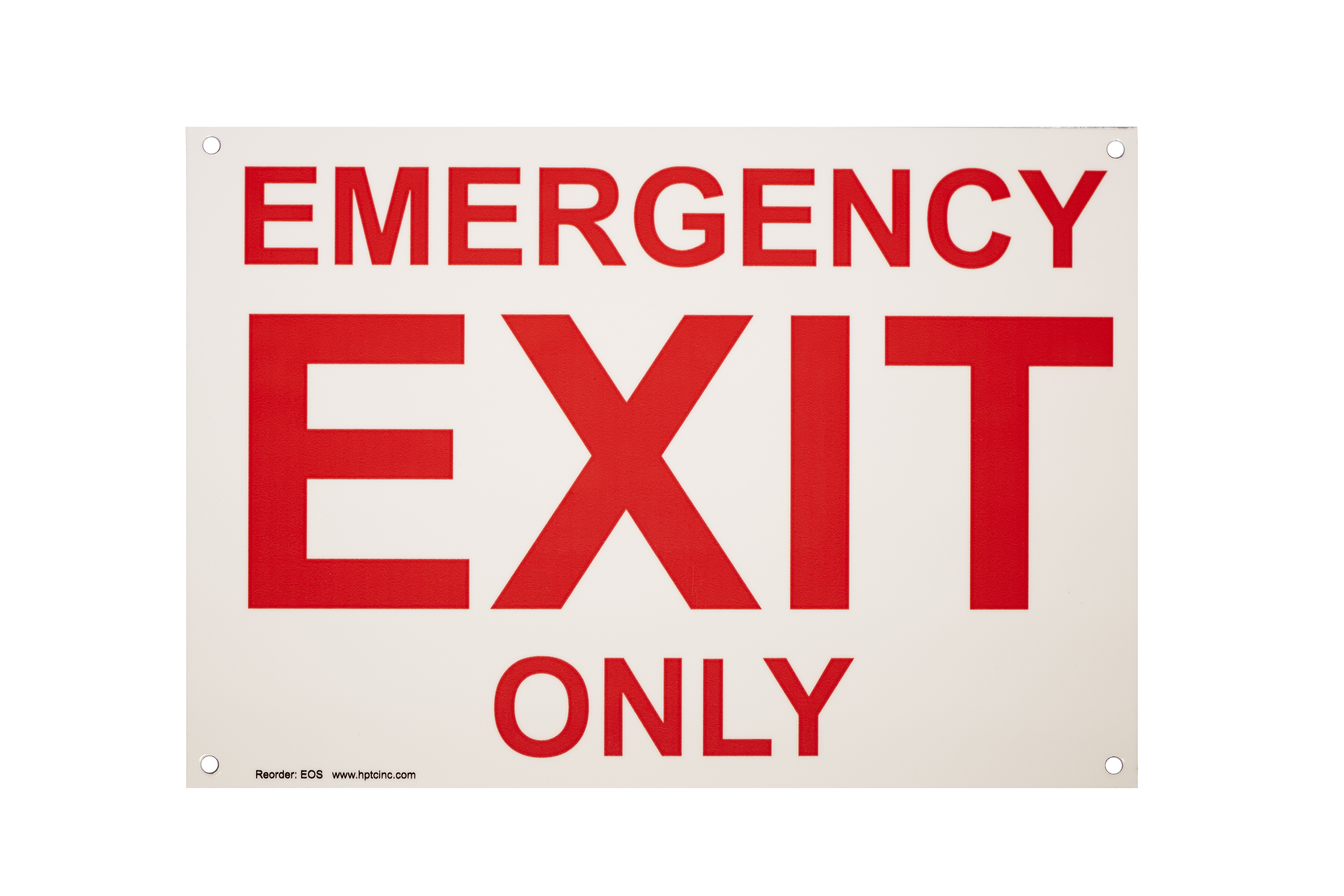 Glow-In-The-Dark "Emergency Exit Only" Sign (10x7)