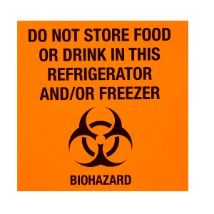 5 Pack Food & Drink Biohazard Label (4.5x4.5)
