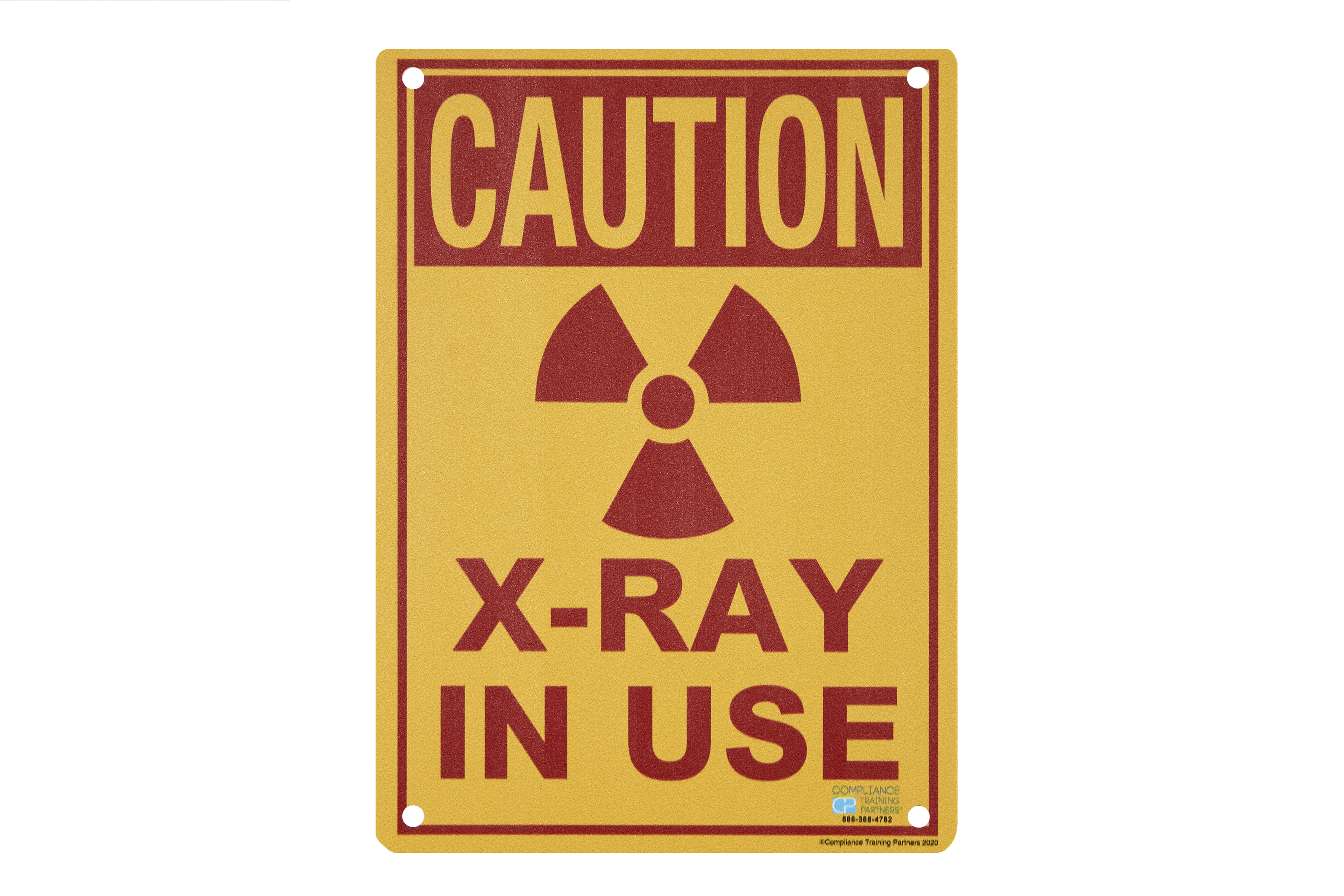 Caution Radiation Sign (10x7)