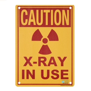 Caution Radiation Sign (10x7)