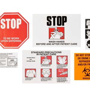Variety Pack of Infection Control Labels (5 labels)