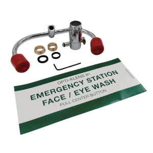 Emergency Eyewash Station w/Eliminator Valve-Angled