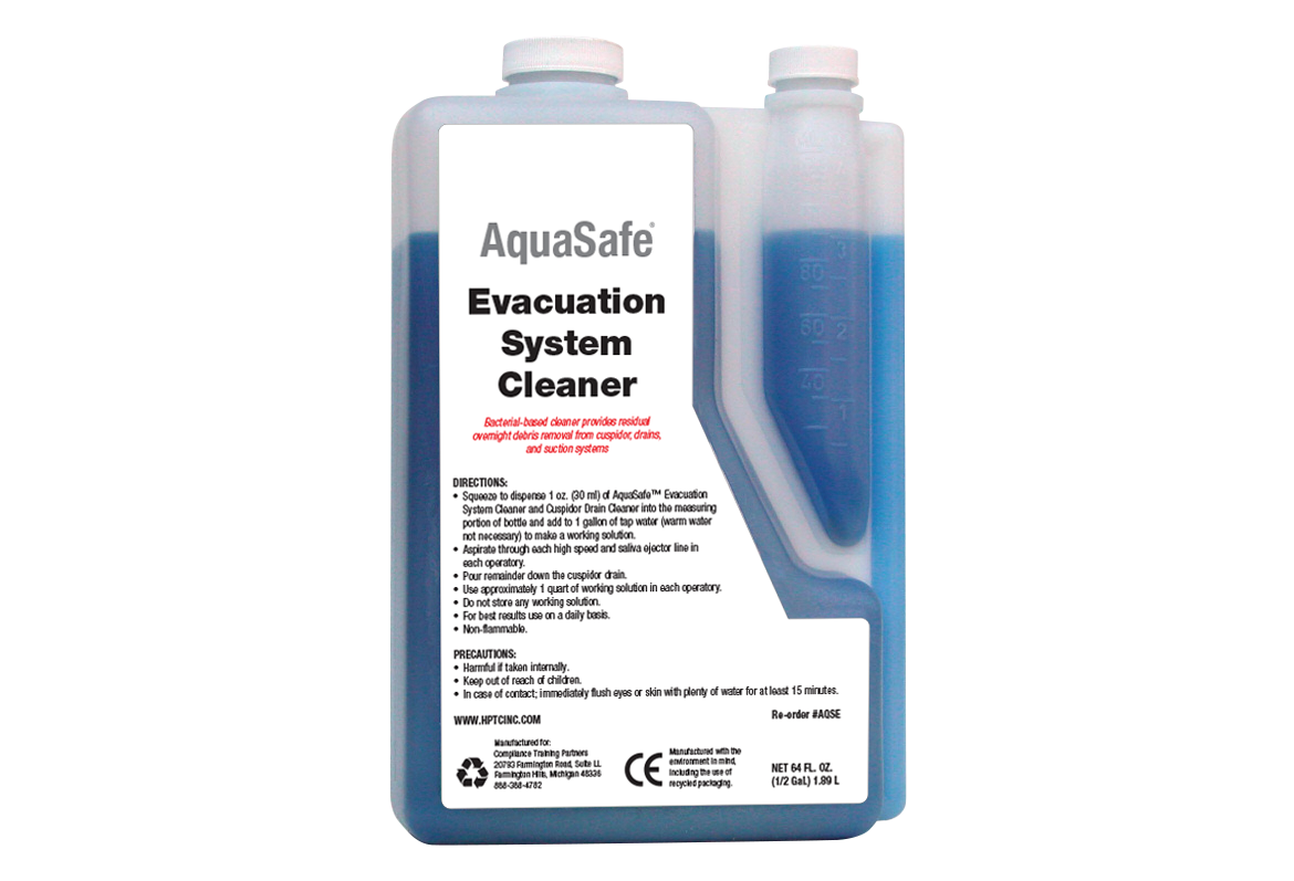 AquaSafe Evacuation System Cleaner (64 oz) - Compliance Training Partners