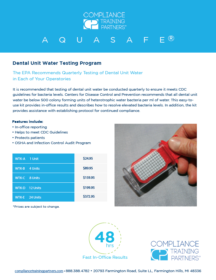 Aquasafe Ultrasonic Enzymatic Cleaner and Pre-Soak - Compliance Training  Partners