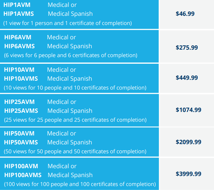 hipaamedical-prices