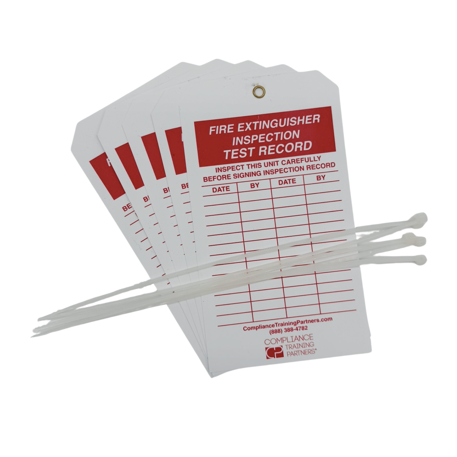 Fire Extinguisher Inspection Tag (5 pack)