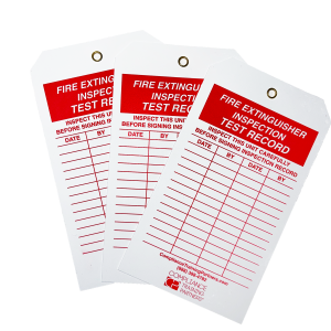 Fire Extinguisher Inspection Tag (5 pack)